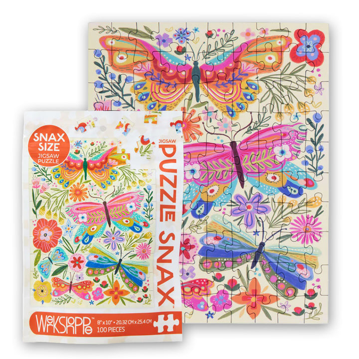 Butterfly Floral Puzzle Snax 100pc #10357