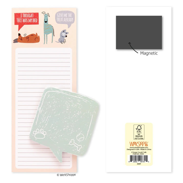 If Dogs Could Talk Magnetic Notepad Set #10611
