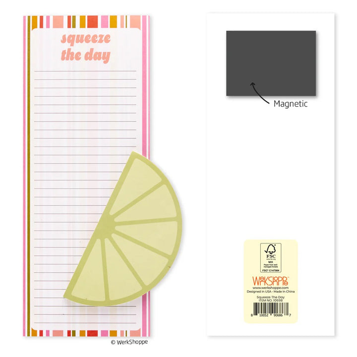 Squeeze The Day Magnetic Notepad Set #10698