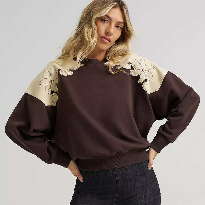 Wrangler x Lainey Wilson French Terry Crew Pullover #112373701