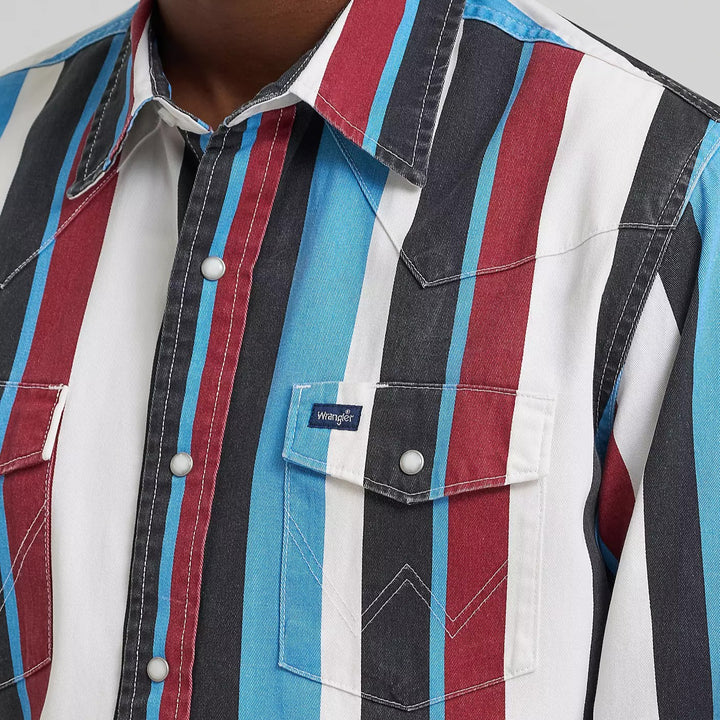 Vintage-Inspired Brushpopper Western Snap Workshirt #112374804