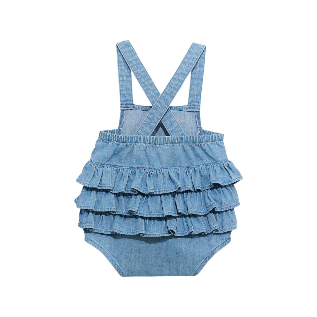 Cross Strap Ruffle Bodysuit #112374986