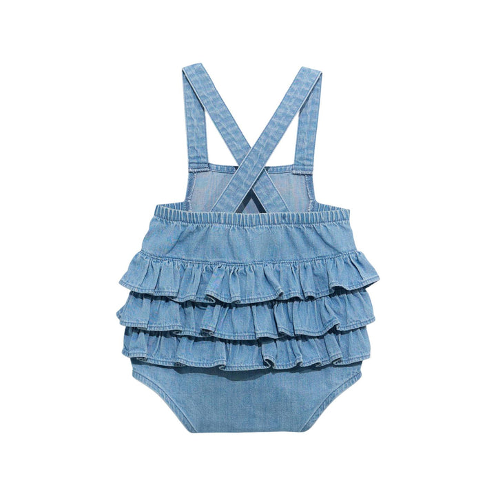 Cross Strap Ruffle Bodysuit #112374986