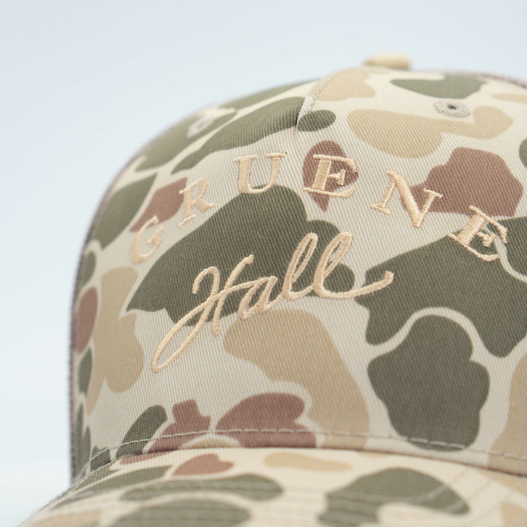 Gruene Hall Logo Camo Cap #112PFP
