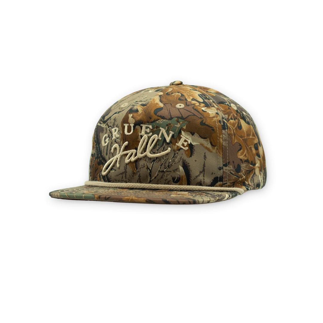 Gruene Hall 3D Embroidered Realtree Camo Rope Cap #256P