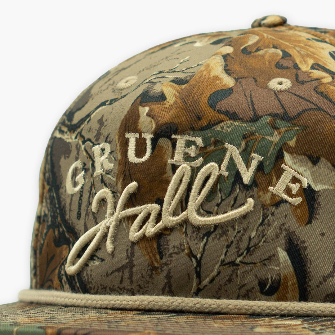 Gruene Hall 3D Embroidered Realtree Camo Rope Cap #256P
