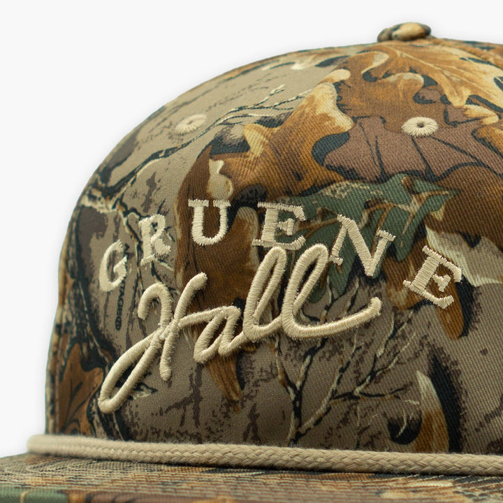 Gruene Hall 3D Embroidered Realtree Camo Rope Cap #256P