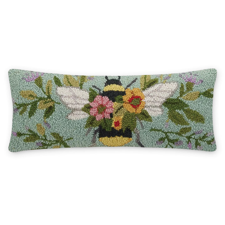 Floral Bee Hive Hook Pillow