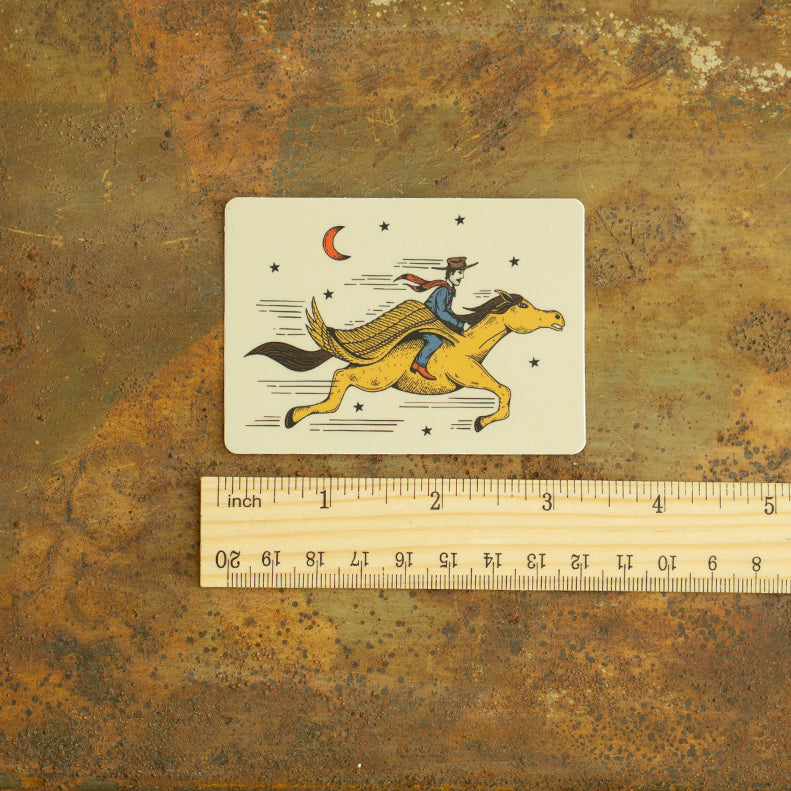 Pegasus Cowboy Sticker