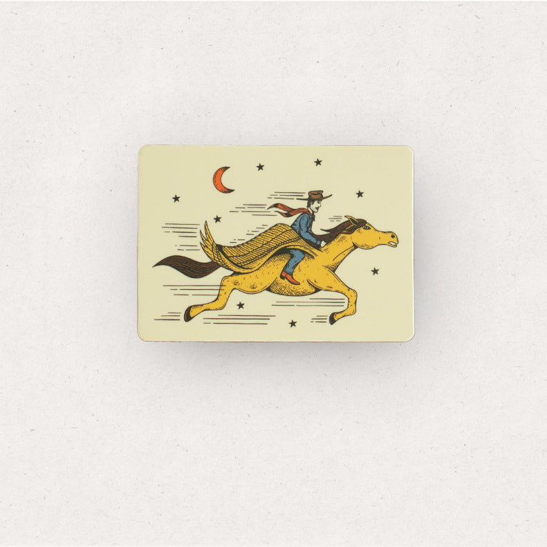 Pegasus Cowboy Sticker