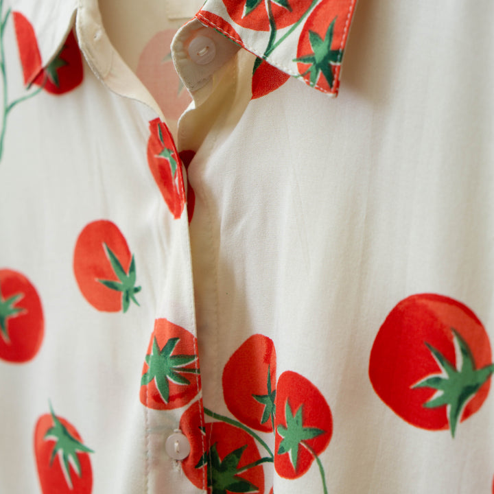 Heirloom Tomato Button Up Shirt #CRWW027