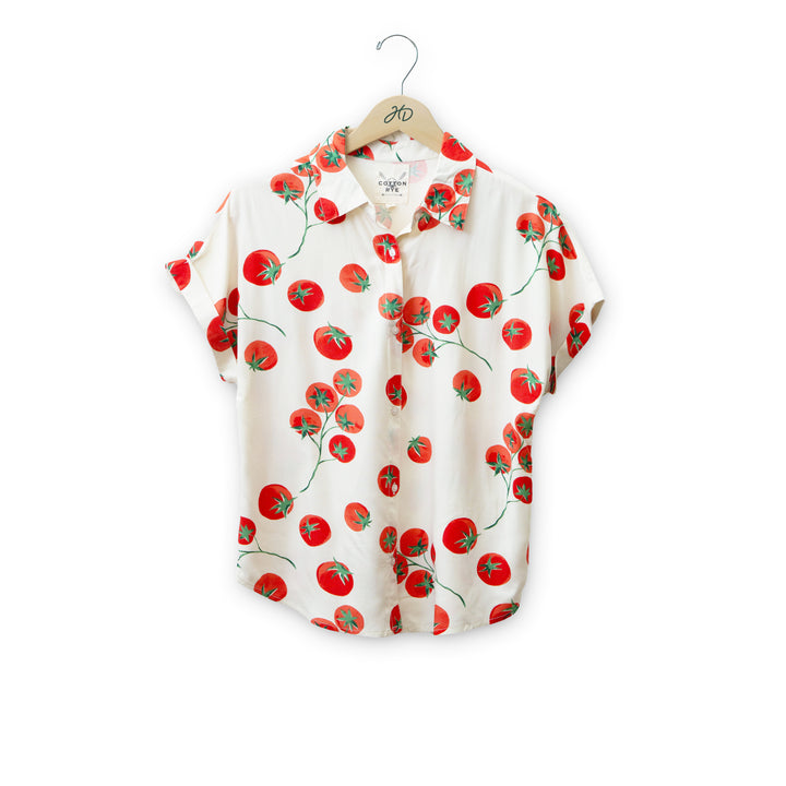 Heirloom Tomato Button Up Shirt #CRWW027