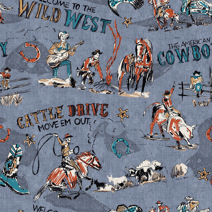 Cattle Drive Quilted Zipper Bag
