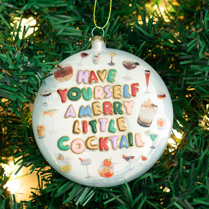 Merry Little Cocktail Ornament #GL-1094