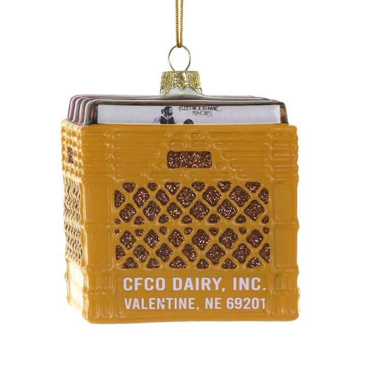 Crate of Records Ornament #GL-1137