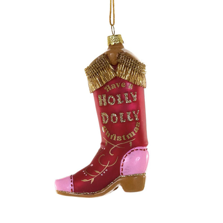 Holly Dolly Boot Ornament #GL-1146