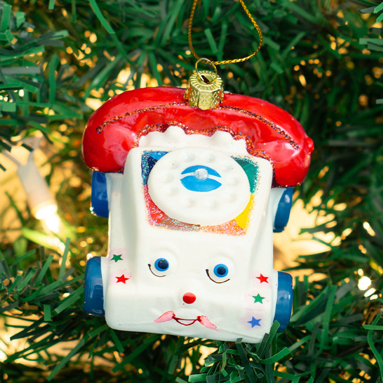 Vintage Toy Phone Ornament #GL-341