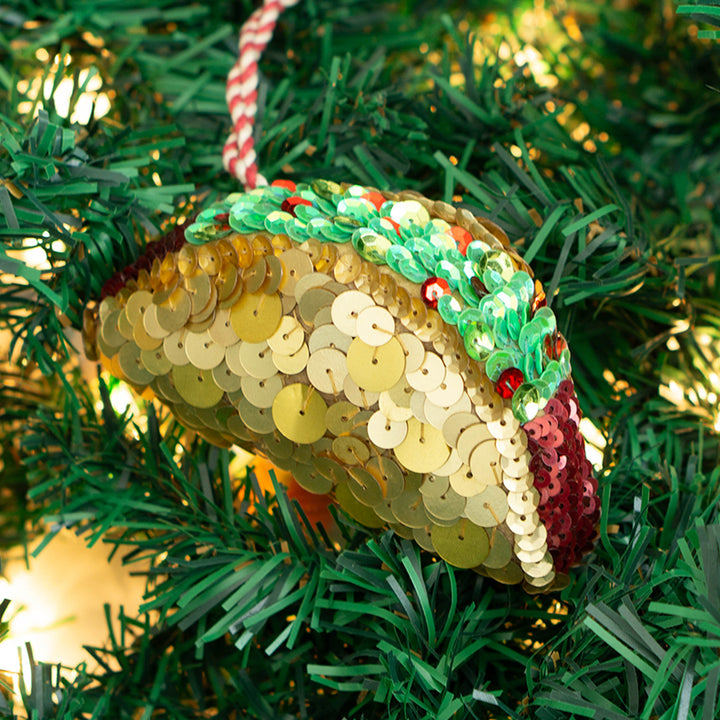 Sequin Taco Ornament #MO-5628