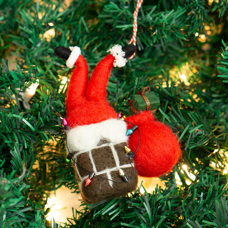 Santa Is Stuck Ornament #WO-2887