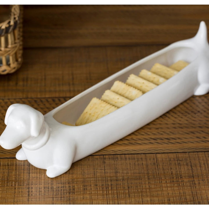 Ceramic Dachsund Cracker Dish #DA7590