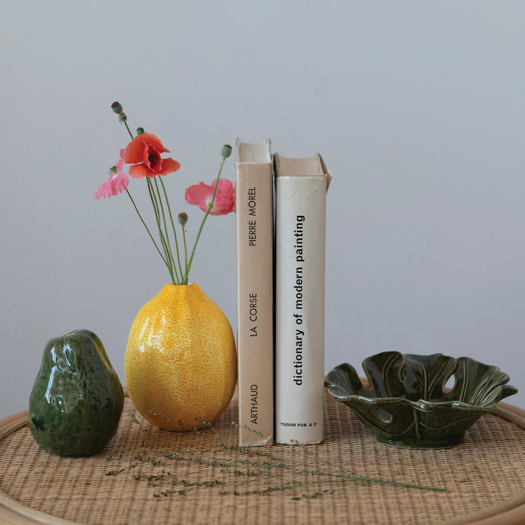 Stoneware Leaf Bowl #DF6442