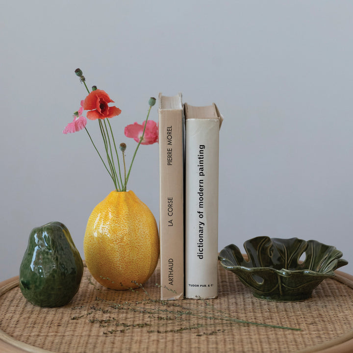 Stoneware Leaf Bowl #DF6442