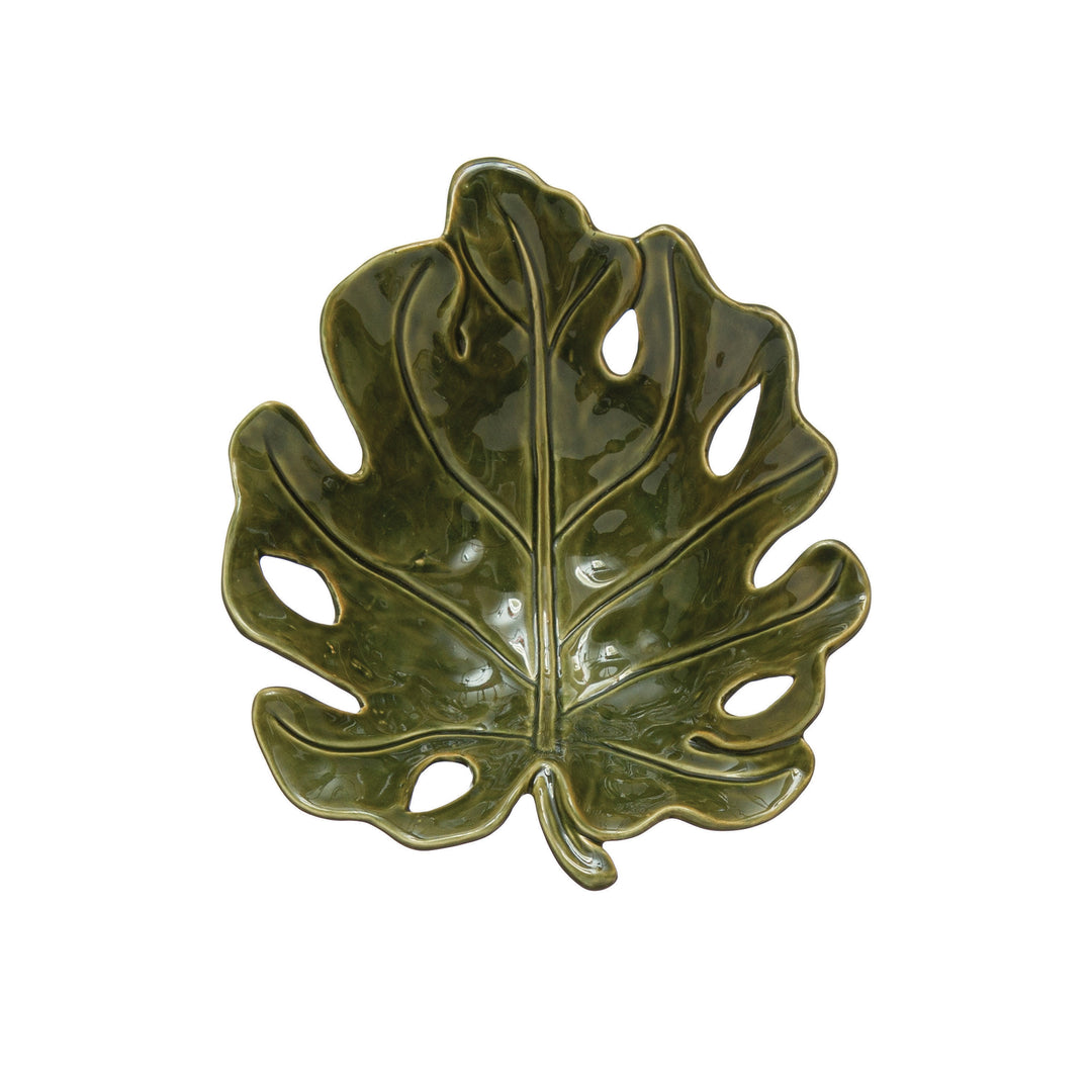 Stoneware Leaf Bowl #DF6442