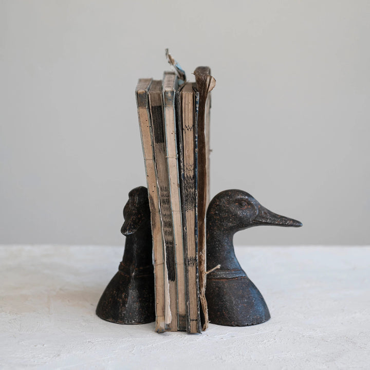 Cast Iron Duck Bookends #DF7795