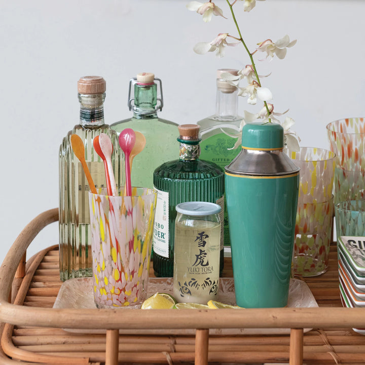 Vintage Style Enamel Cocktail Shaker #DF9012