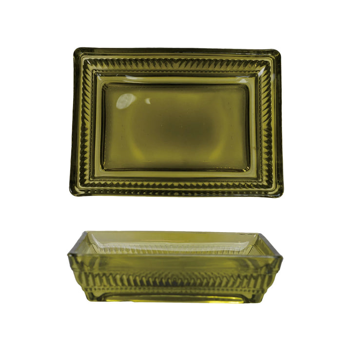 Pressed Glass Soap Dish #DG0090
