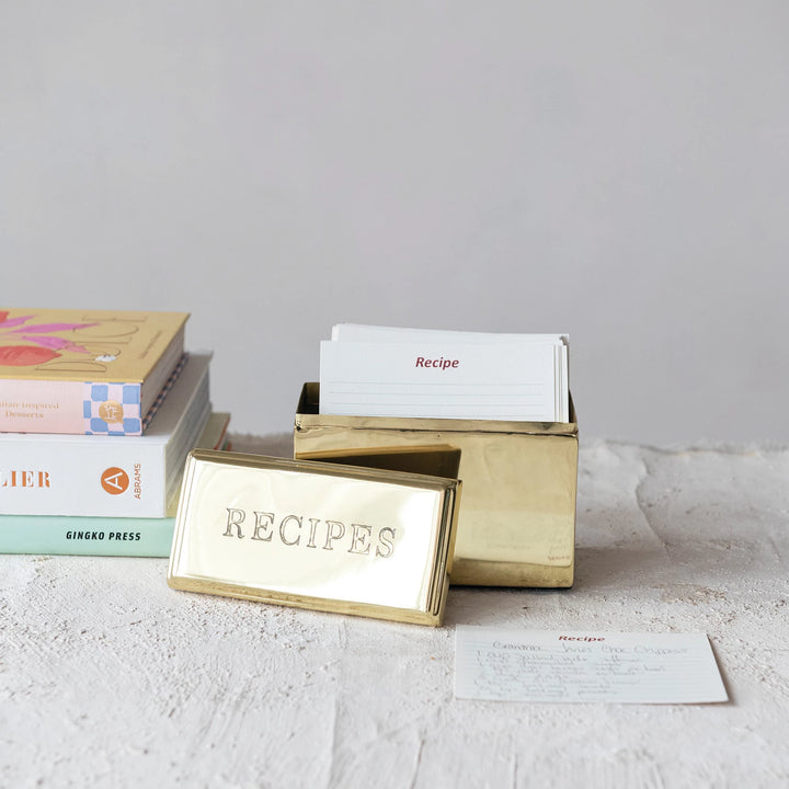 Etched Recipes Box #DG1619