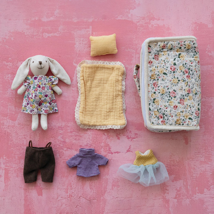 Plush Bunny Suitcase Bed Set #DG2139