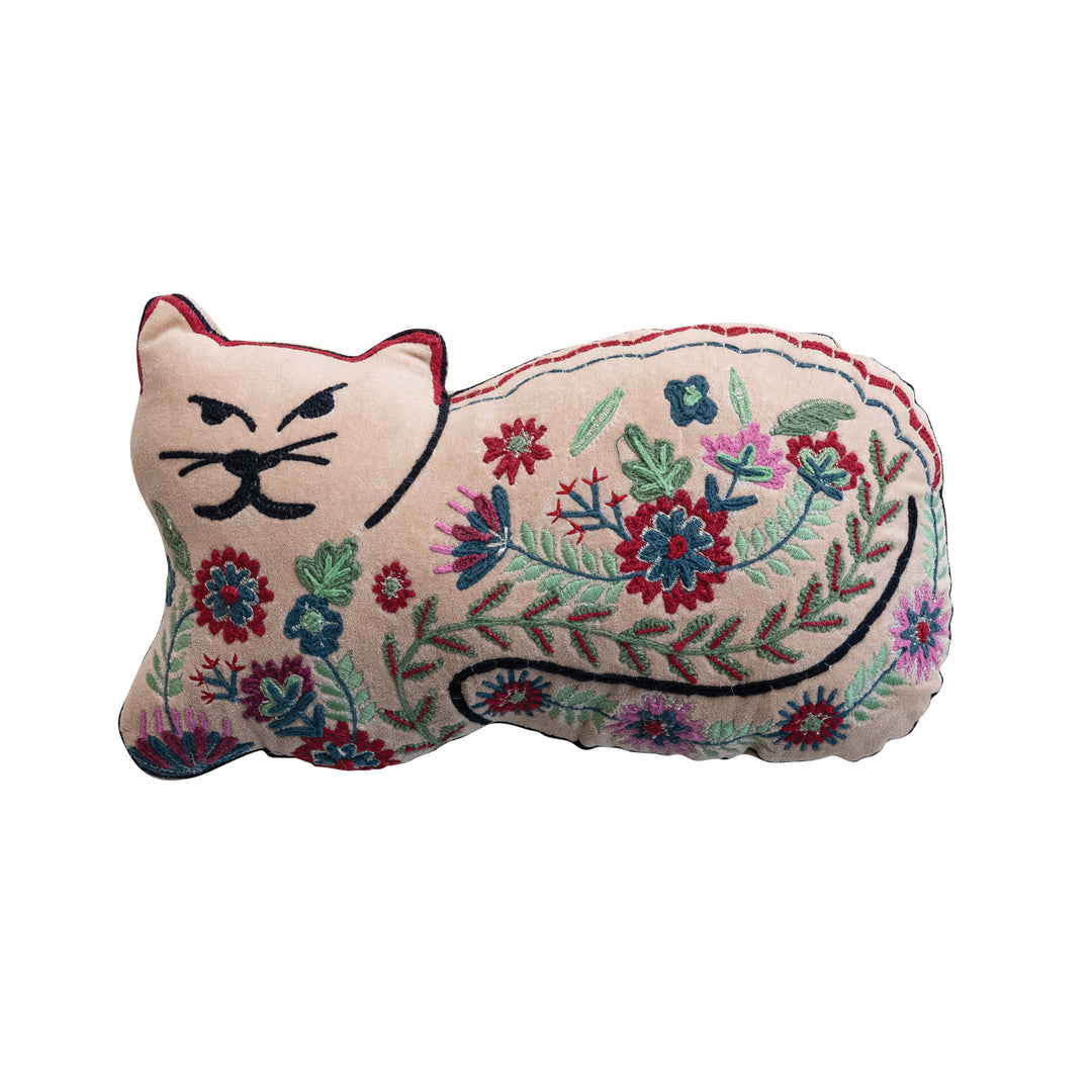 Velvet Cat Pillow #DG2151