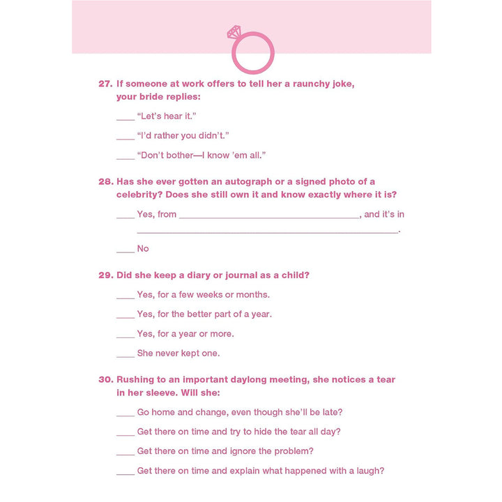 Do You Know Your Bride?
