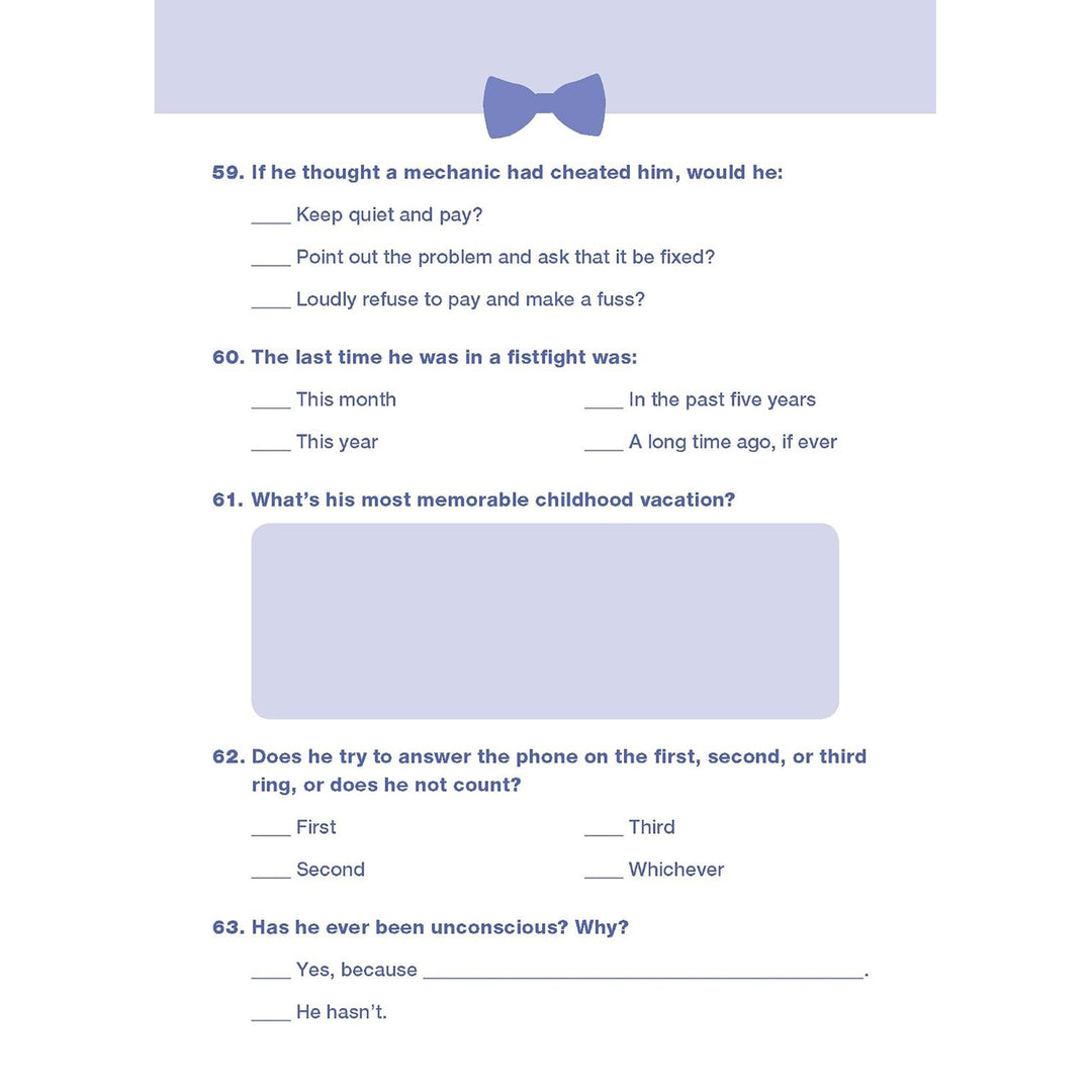Do You Know Your Groom?