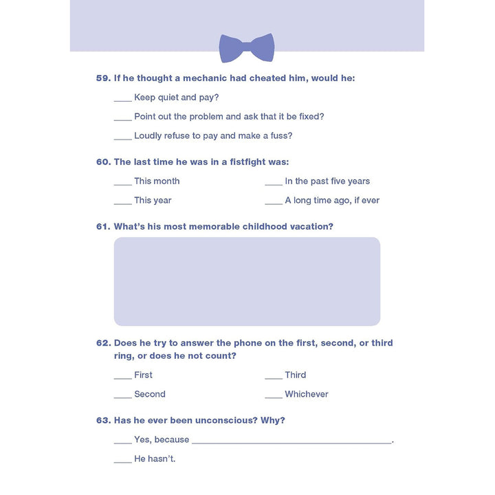 Do You Know Your Groom?