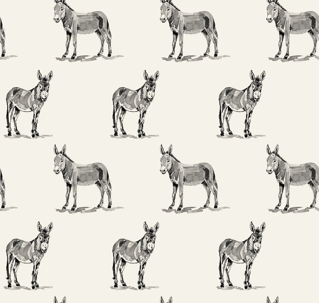Donkey Icon Quilted Baby Blanket #QD9837KHBB