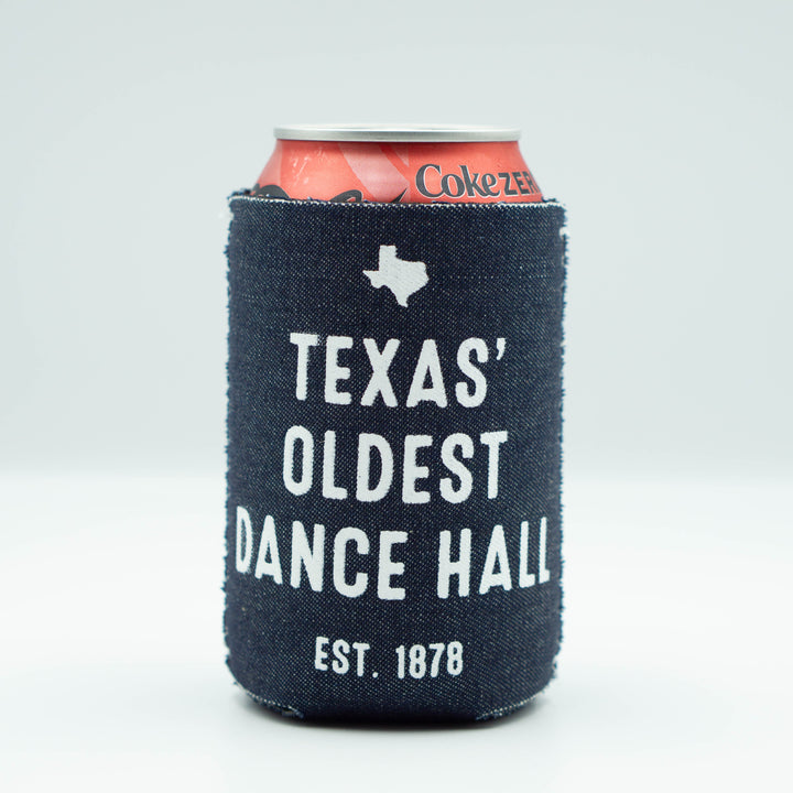 Gruene Hall 1878 Denim Koozie
