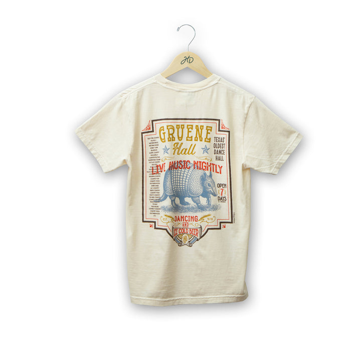Gruene Hall Armadillo Poster T-Shirt