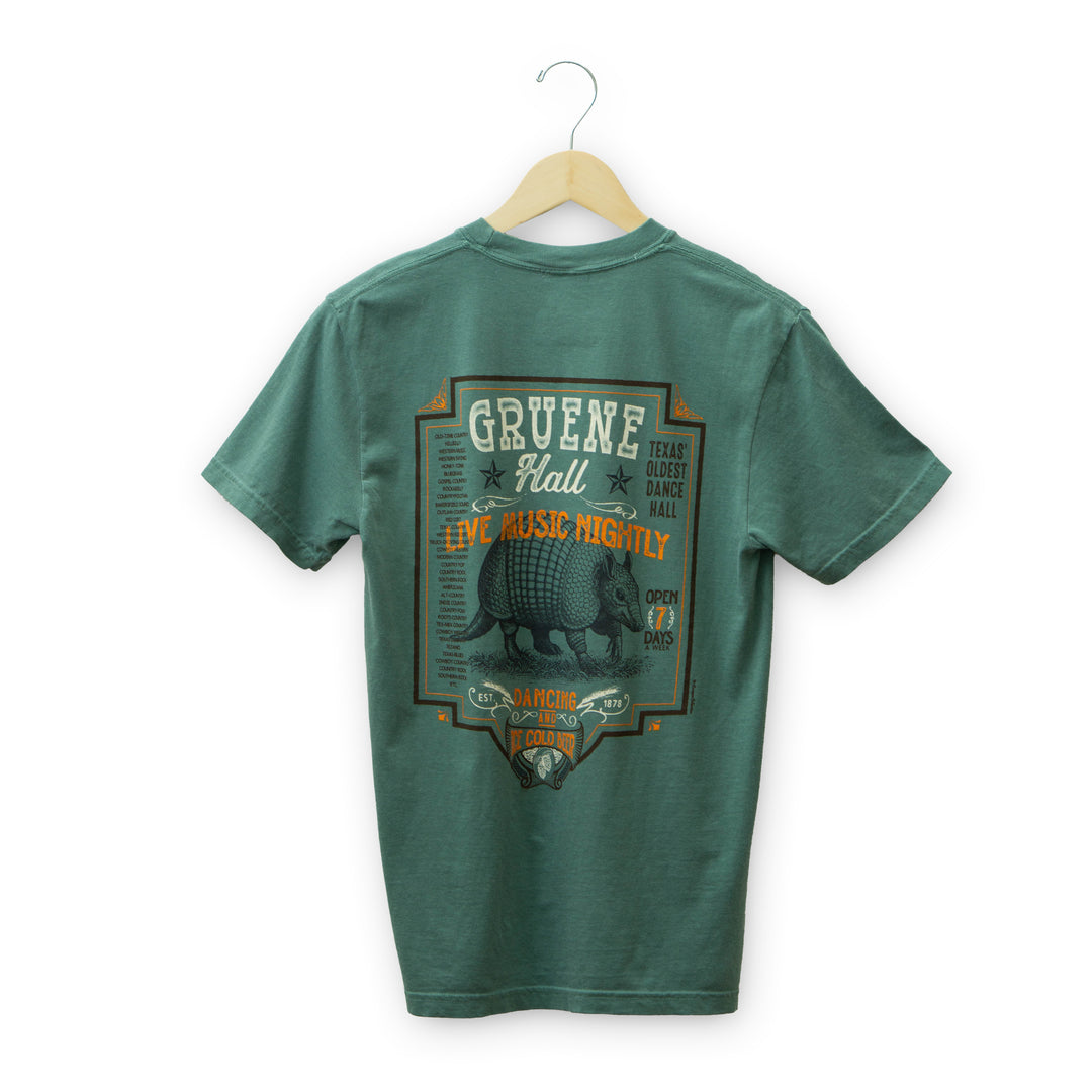 Gruene Hall Armadillo Poster T-Shirt