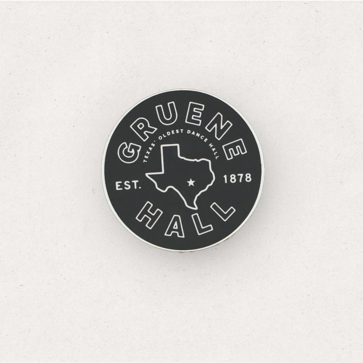 Gruene Hall Round Texas Sticker