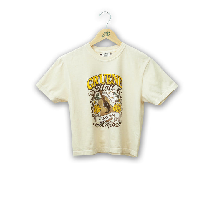 Gruene Hall Floral Scroll Crop T-Shirt