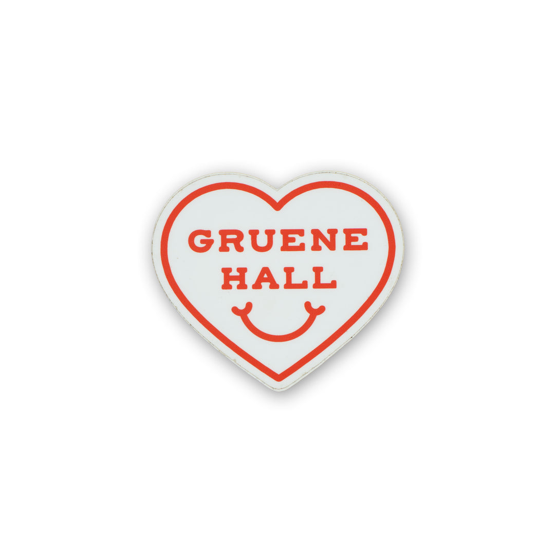 Gruene Hall Heart Smile Sticker