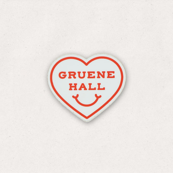 Gruene Hall Heart Smile Sticker