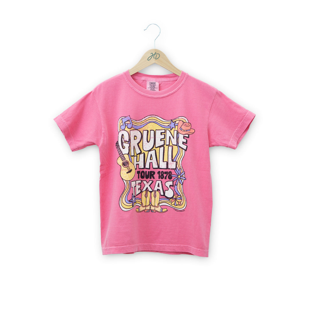 Youth Gruene Hall Hippie Collage T-Shirt