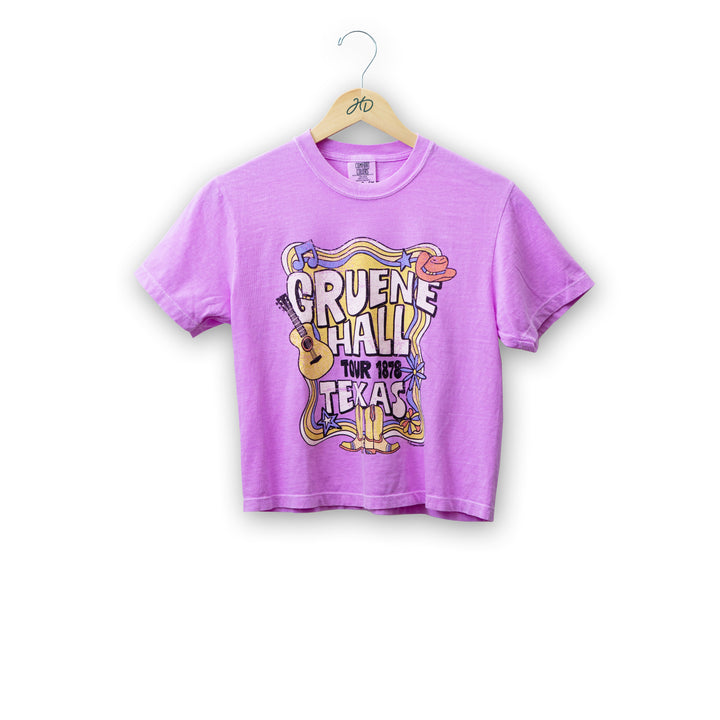 Gruene Hall Hippie Collage Cropped T-Shirt