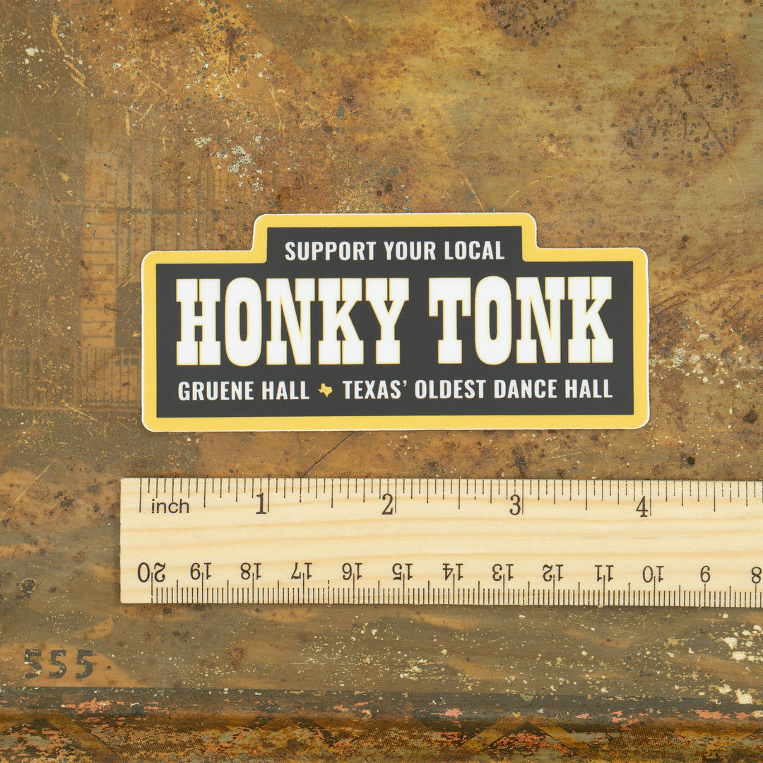 Gruene Hall Honky Tonk Sticker