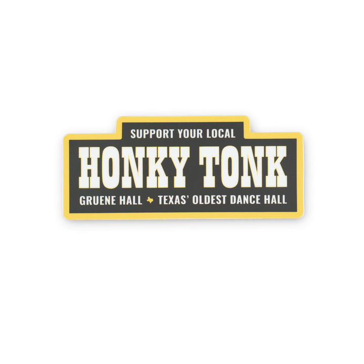 Gruene Hall Honky Tonk Sticker