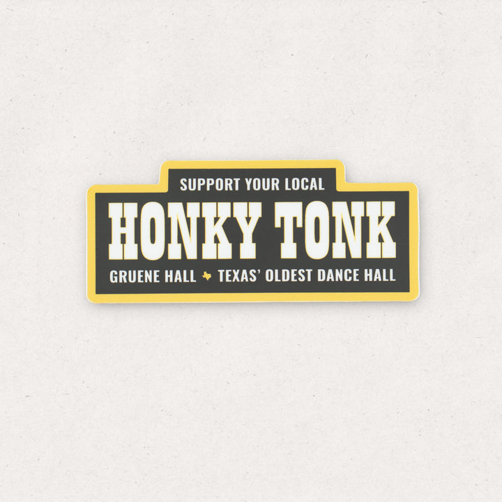Gruene Hall Honky Tonk Sticker