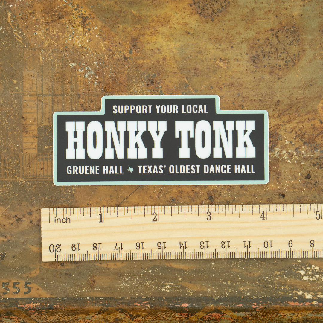 Gruene Hall Honky Tonk Sticker